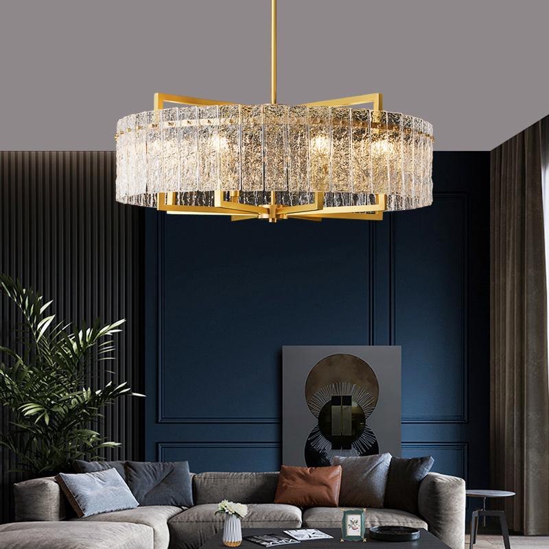 Classic Moire Crystal Round Chandelier - Image 7