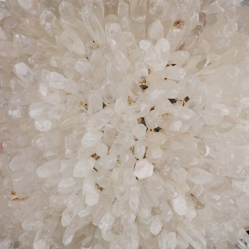 Clear Geode Quartz Crystal Ball Modern Pendant Light - Image 5