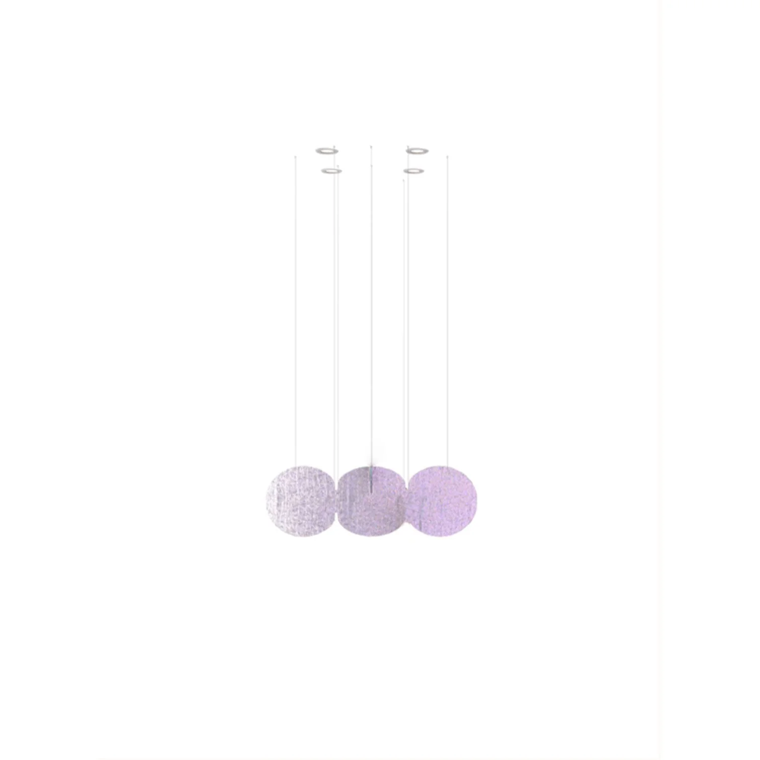 Clouds Iridescent Disc Chandelier - Image 13
