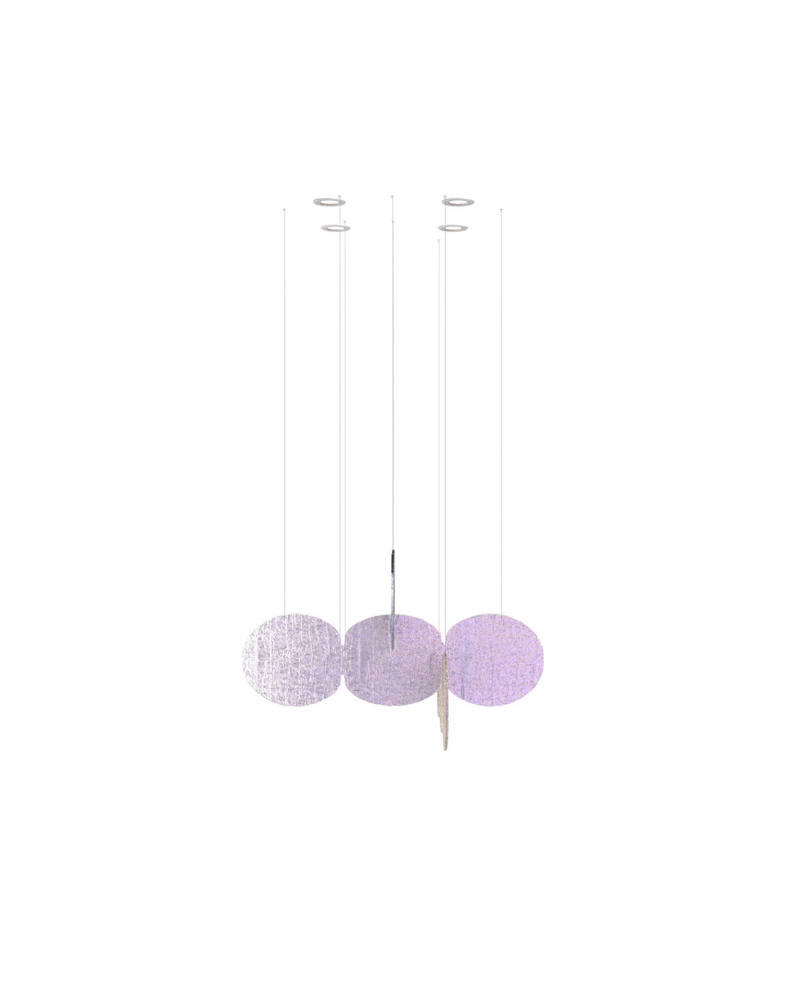 Clouds Iridescent Disc Chandelier - Image 7
