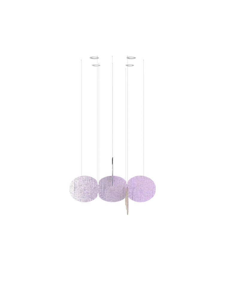 Clouds Iridescent Disc Chandelier - Image 9