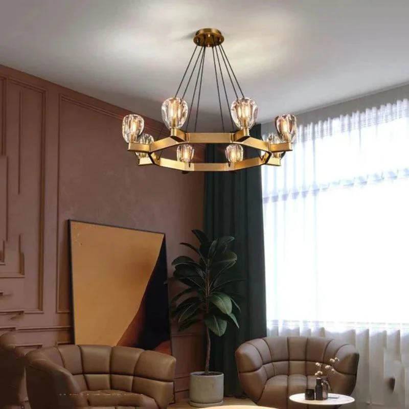 Cono Crystal Round Chandelier 60" - Image 2