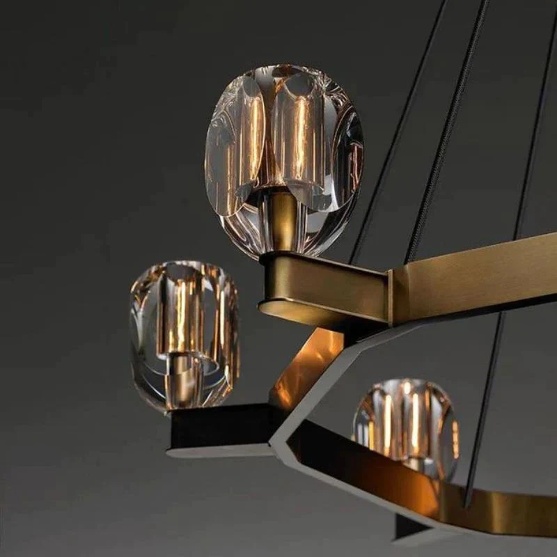 Cono Crystal Round Chandelier 60" - Image 3