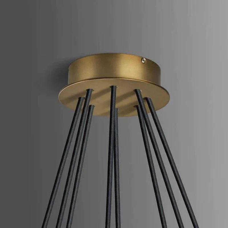 Cono Crystal Round Chandelier 60" - Image 4