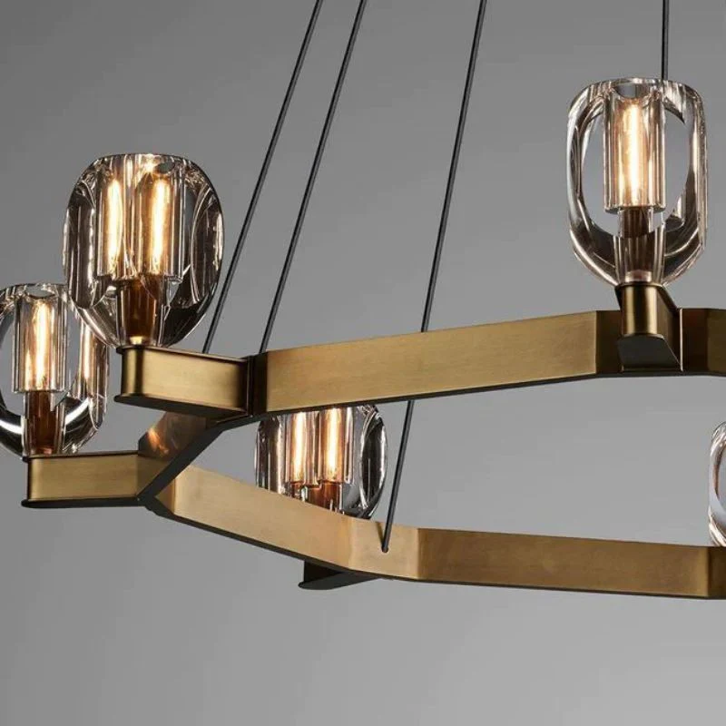 Cono Crystal Round Chandelier 60" - Image 5