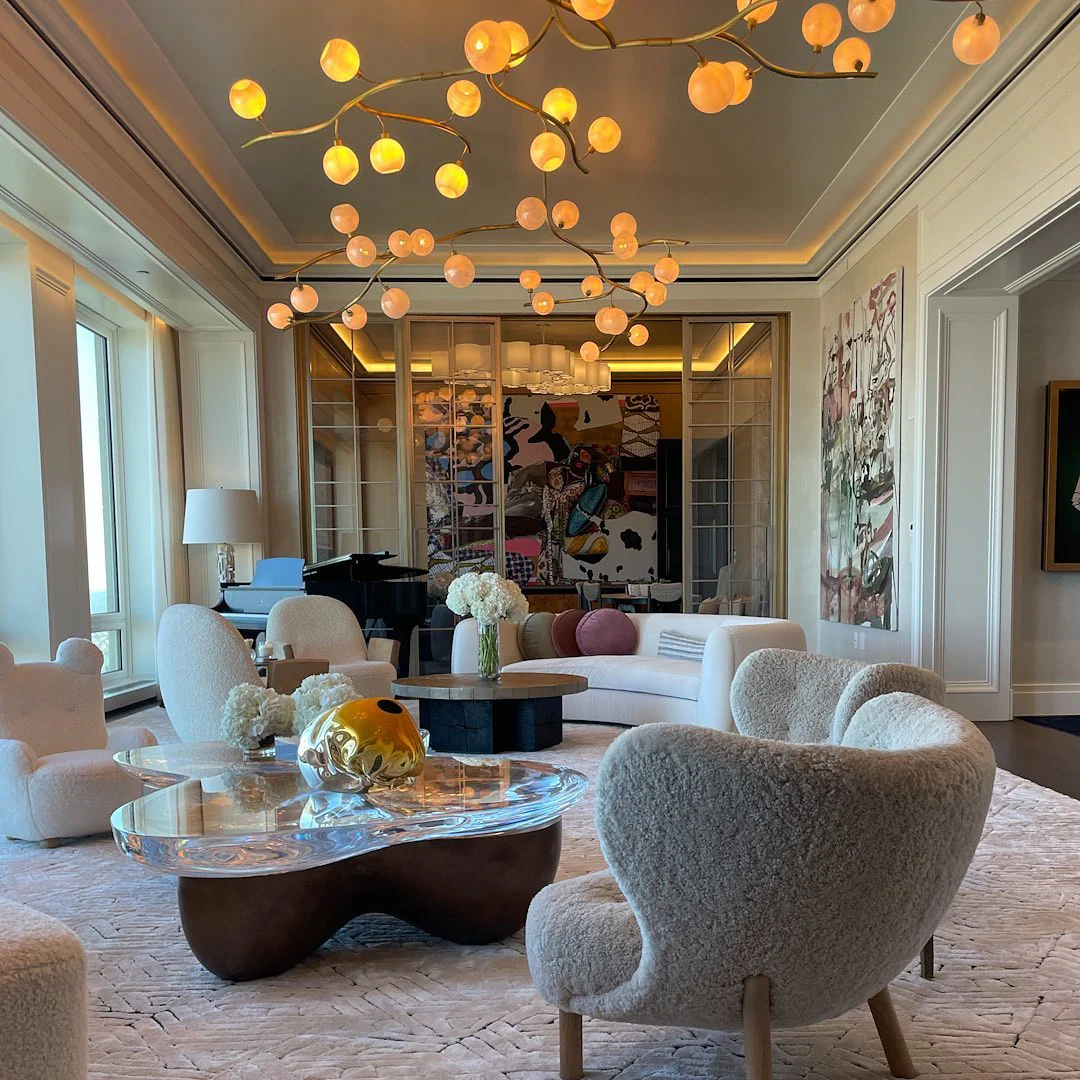 Contemporary Hand-blown Glass Globes Branch Chandelier for Dining Room Living Room and Kitchen Island - Image 2