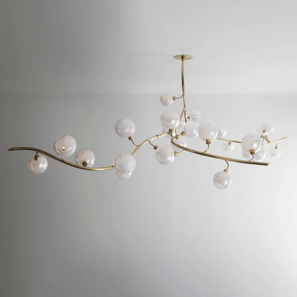 Contemporary Hand-blown Glass Globes Branch Chandelier for Dining Room Living Room and Kitchen Island - Image 6