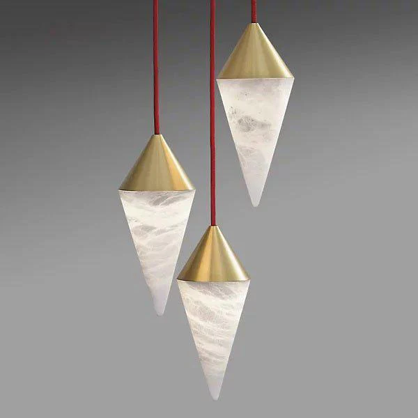 Conus Alabaster Chandelier - Image 4
