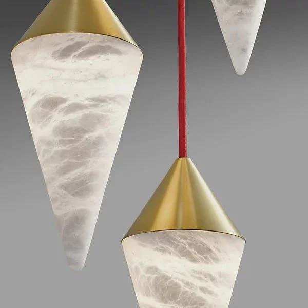 Conus Alabaster Chandelier - Image 5