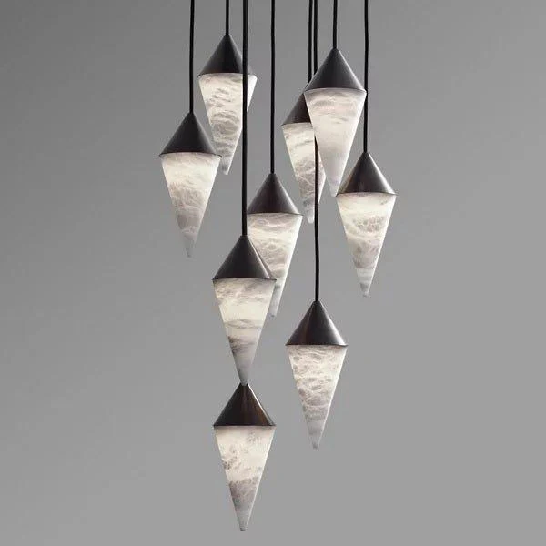 Conus Alabaster Chandelier - Image 9