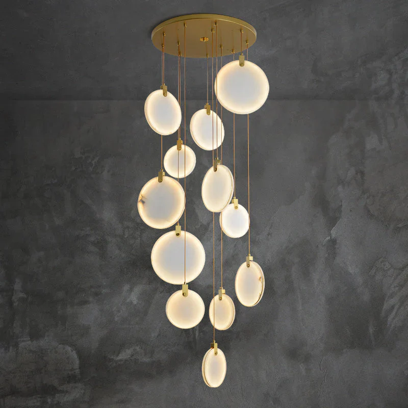 Alabaster Cuboid Dining Room Chandelier,Dining Room Chandelie - Image 3