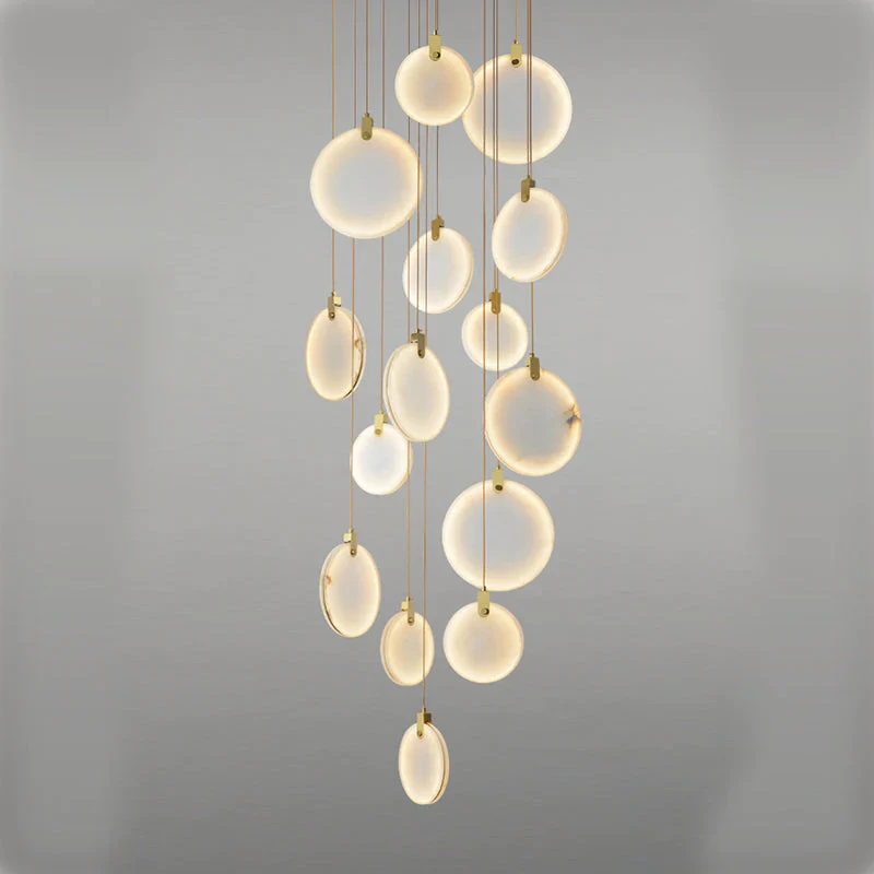 Alabaster Cuboid Dining Room Chandelier,Dining Room Chandelie - Image 9