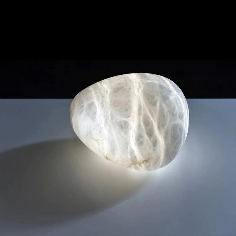 Laurel Handcrafted Alabaster Pendant Light, Natural Stone Lamp - Image 5