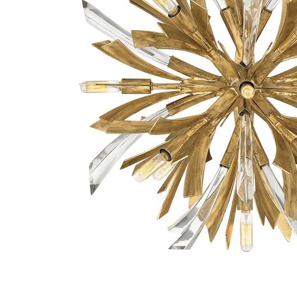 Bergamots Crystal  Chandelier  22"D - Image 4