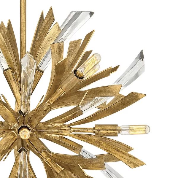 Bergamots Crystal  Chandelier  22"D - Image 5