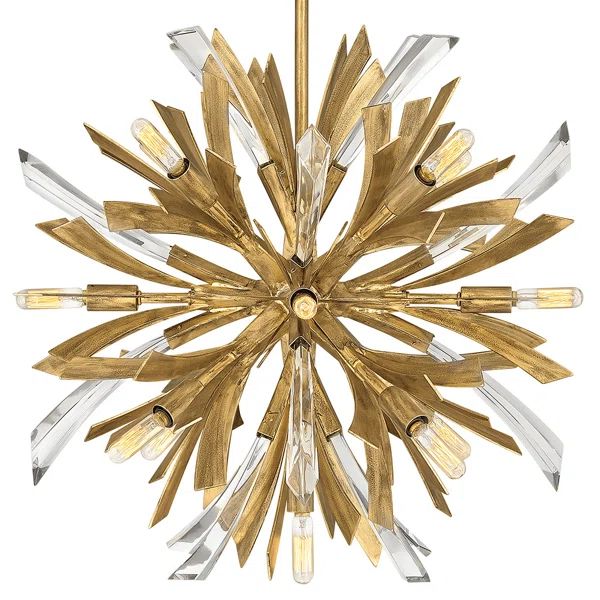 Bergamots Crystal  Chandelier  22"D - Image 6