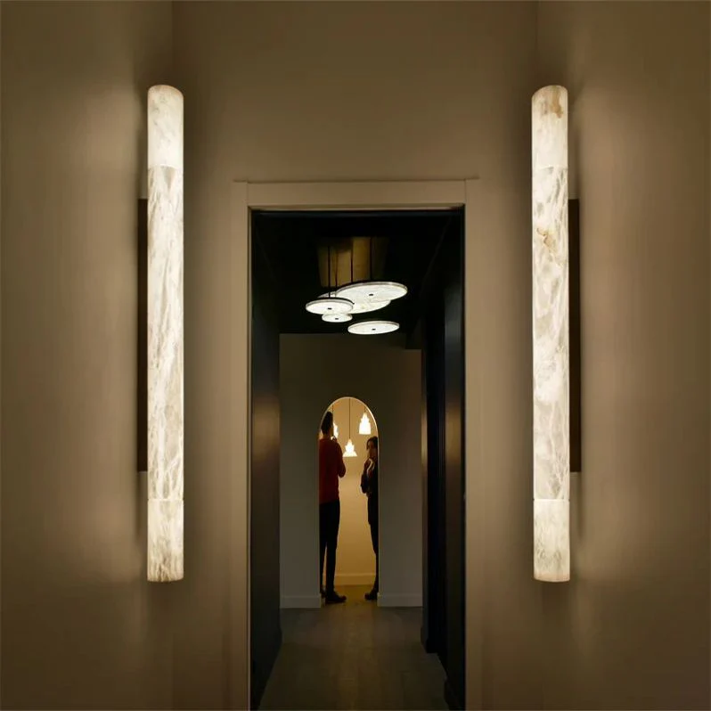 Grandeur Alabaster Linear Hallway Sconce - Image 4