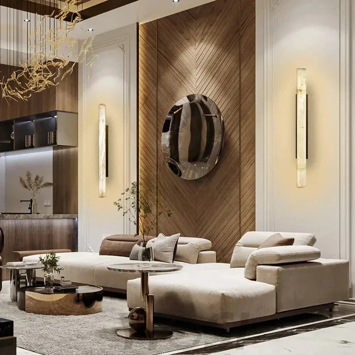 Grandeur Alabaster Linear Hallway Sconce - Image 8