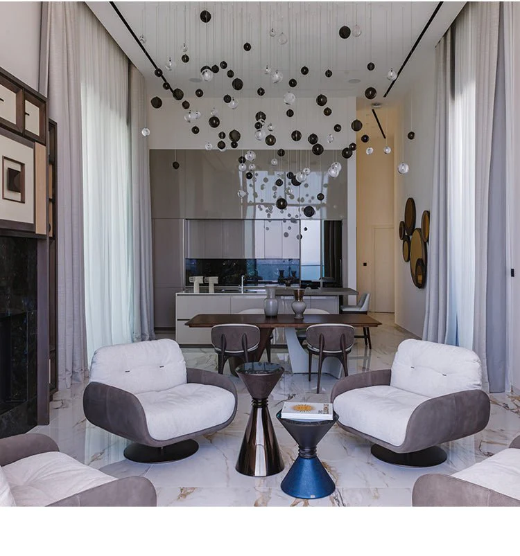 Cosmic Sphere Cascade Glass Chandelier - Image 11