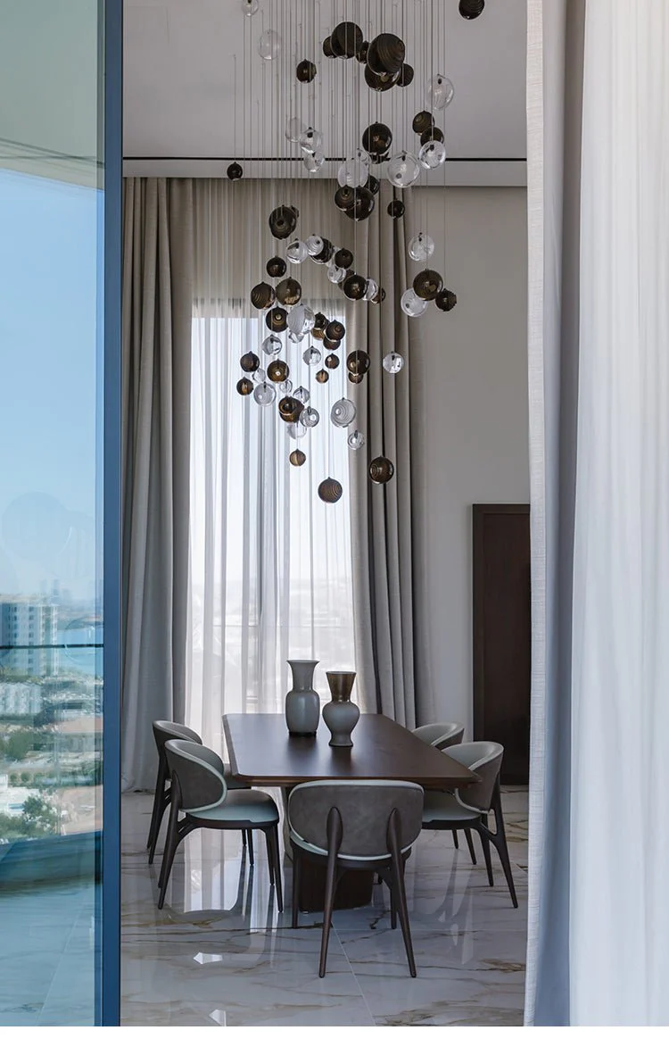 Cosmic Sphere Cascade Glass Chandelier - Image 14
