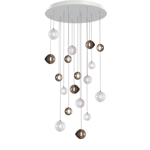 Cosmic Sphere Cascade Glass Chandelier - Image 16