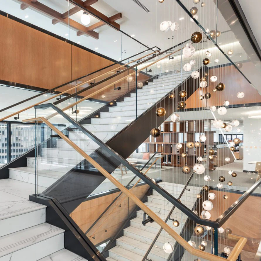 Cosmic Sphere Cascade Glass Chandelier - Image 22