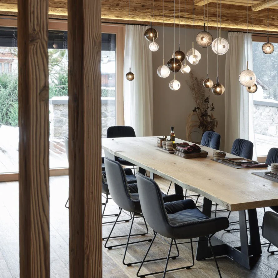 Cosmic Sphere Cascade Glass Chandelier - Image 27