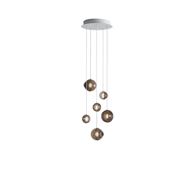 Cosmic Sphere Cascade Glass Chandelier - Image 39