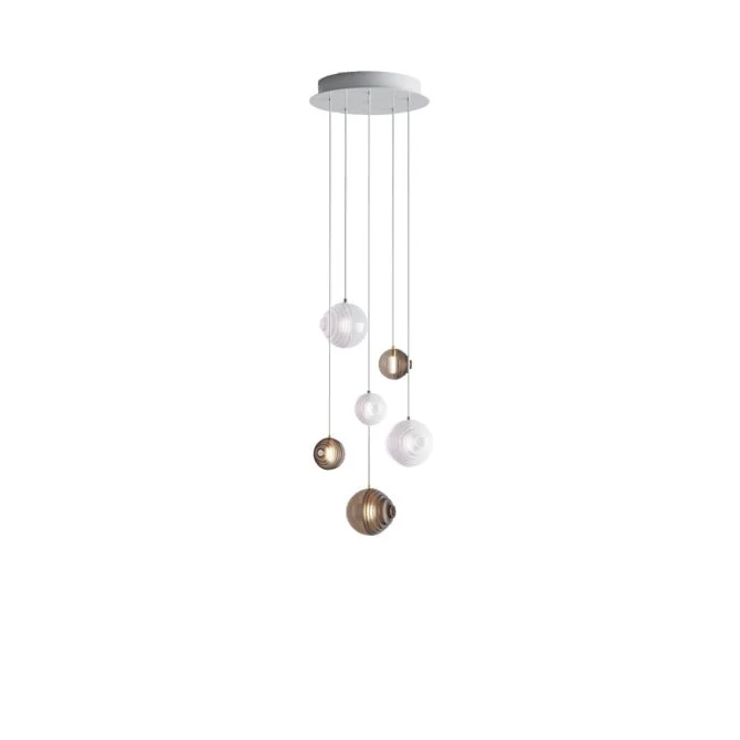 Cosmic Sphere Cascade Glass Chandelier - Image 40