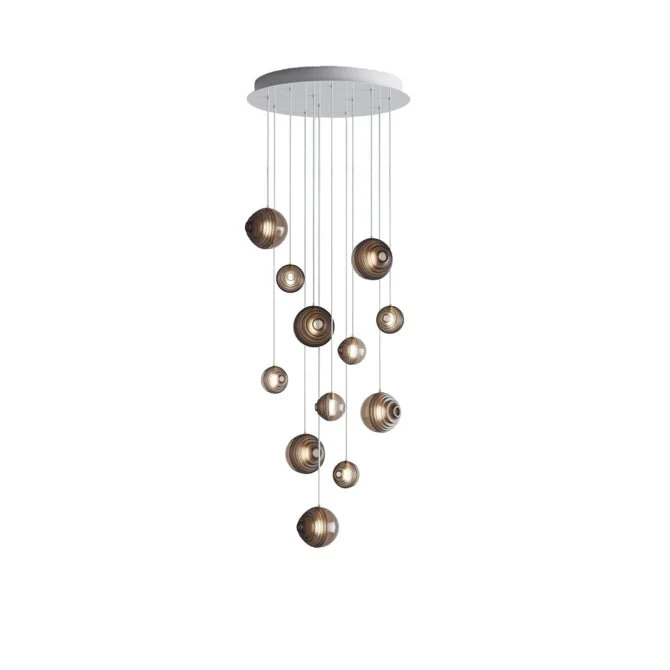 Cosmic Sphere Cascade Glass Chandelier - Image 43