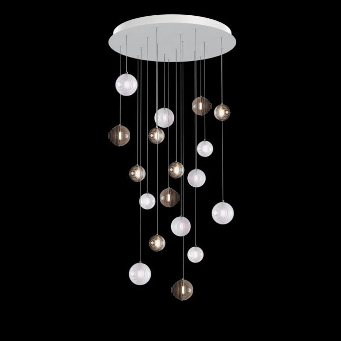 Cosmic Sphere Cascade Glass Chandelier - Image 50
