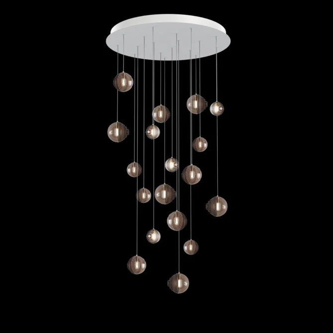 Cosmic Sphere Cascade Glass Chandelier - Image 51