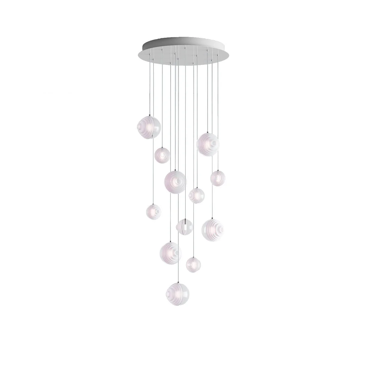 Cosmic Sphere Cascade Glass Chandelier - Image 56