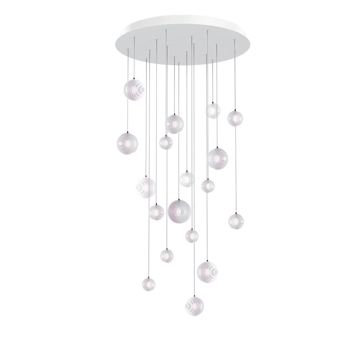 Cosmic Sphere Cascade Glass Chandelier - Image 57