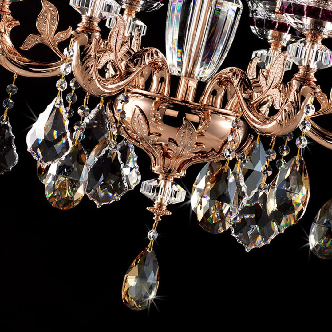 Maria Crystal Classic Chandelier 27" 6 Lights - Image 4