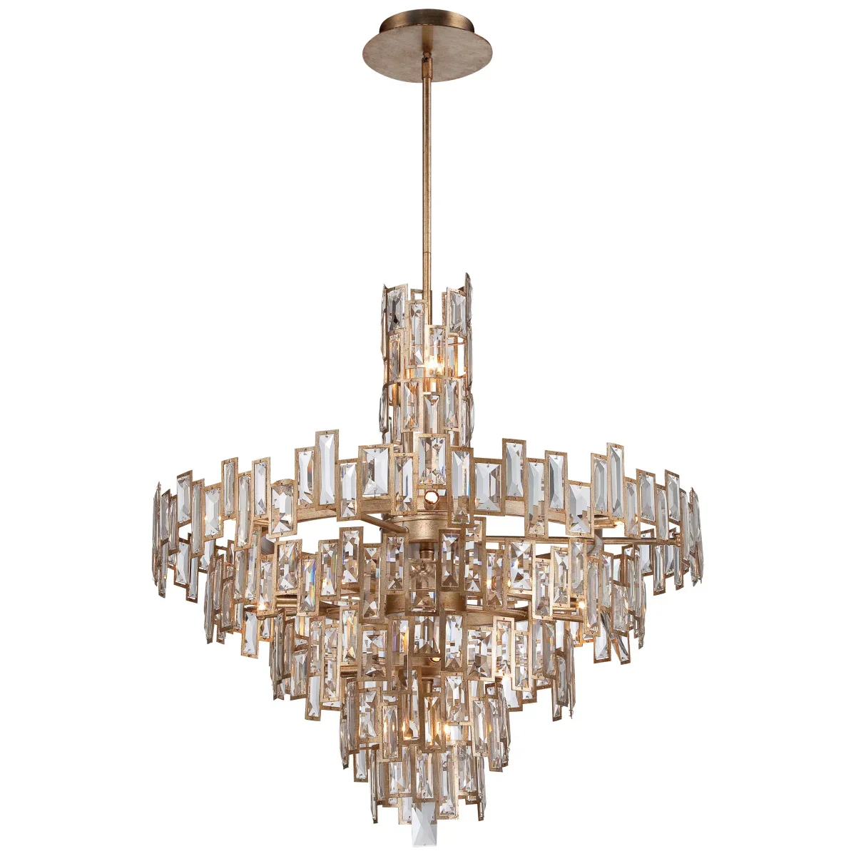 Modern Creative Art Design Multi-Tier Gyroscopic Crystal Chandelier - Image 5