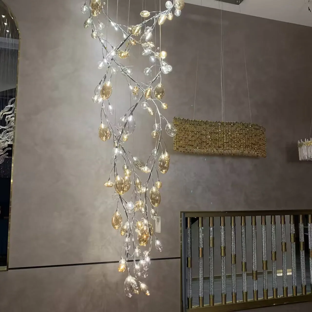 Creative Design Firefly Tree Chandelier for Staircase/Foyer/Villa/Hotel/Restaurant - Image 2
