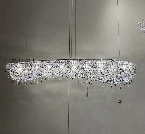 Unique Foyer Crystal Chandelier Luxury Hallway Ceiling Lamp Living Room Hanging Light Decor for Entryway - Image 11