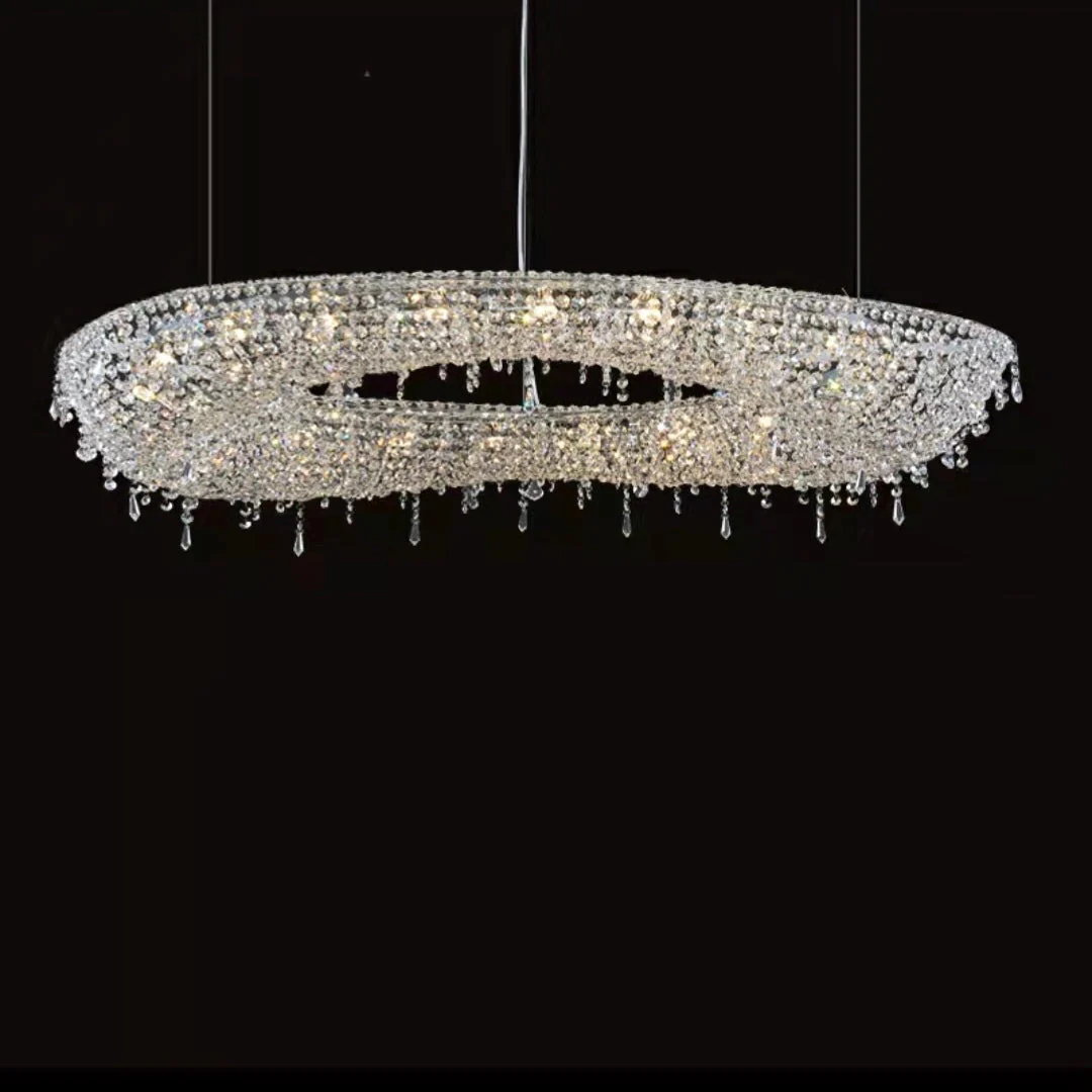 Unique Foyer Crystal Chandelier Luxury Hallway Ceiling Lamp Living Room Hanging Light Decor for Entryway - Image 5