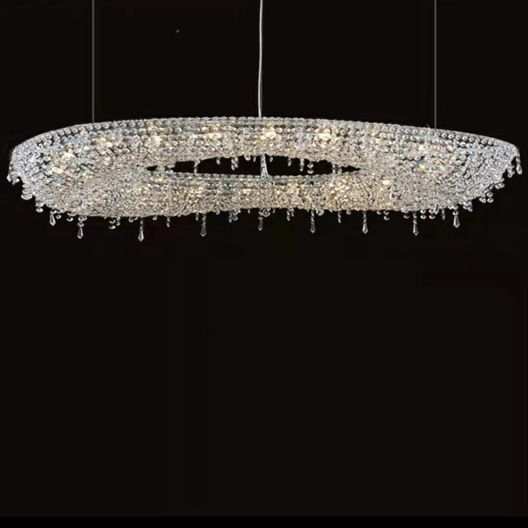 Unique Foyer Crystal Chandelier Luxury Hallway Ceiling Lamp Living Room Hanging Light Decor for Entryway - Image 6