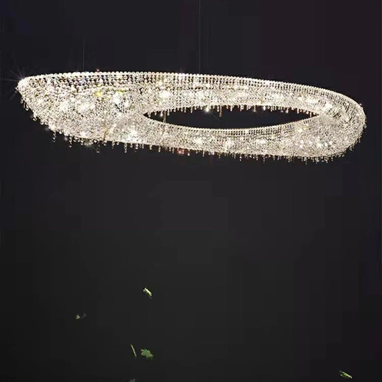 Unique Foyer Crystal Chandelier Luxury Hallway Ceiling Lamp Living Room Hanging Light Decor for Entryway - Image 7