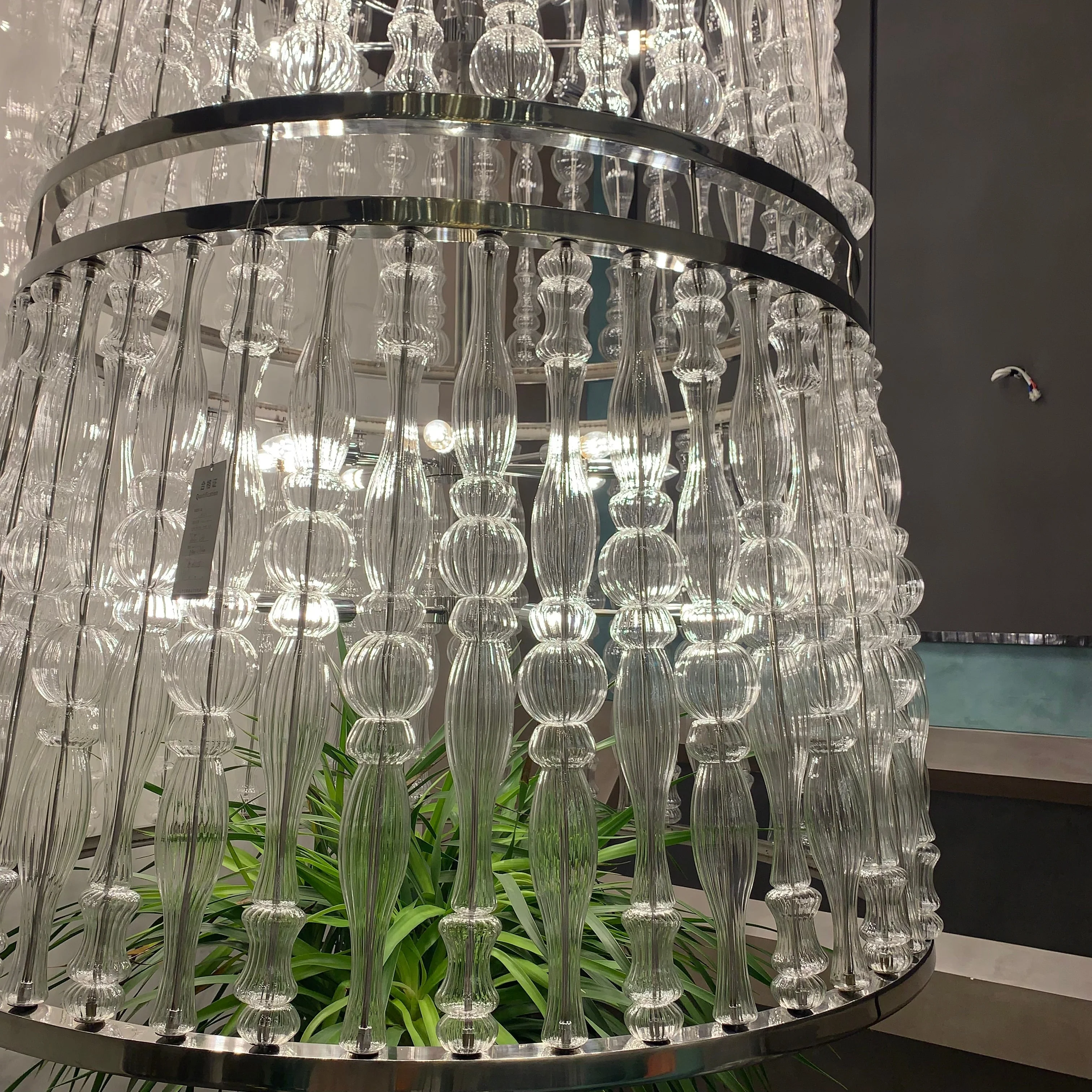 Creative Handmade Glass Cage Chandelier for Living Room/Dining Room/Staircase/Entryway/Foyer - Image 3