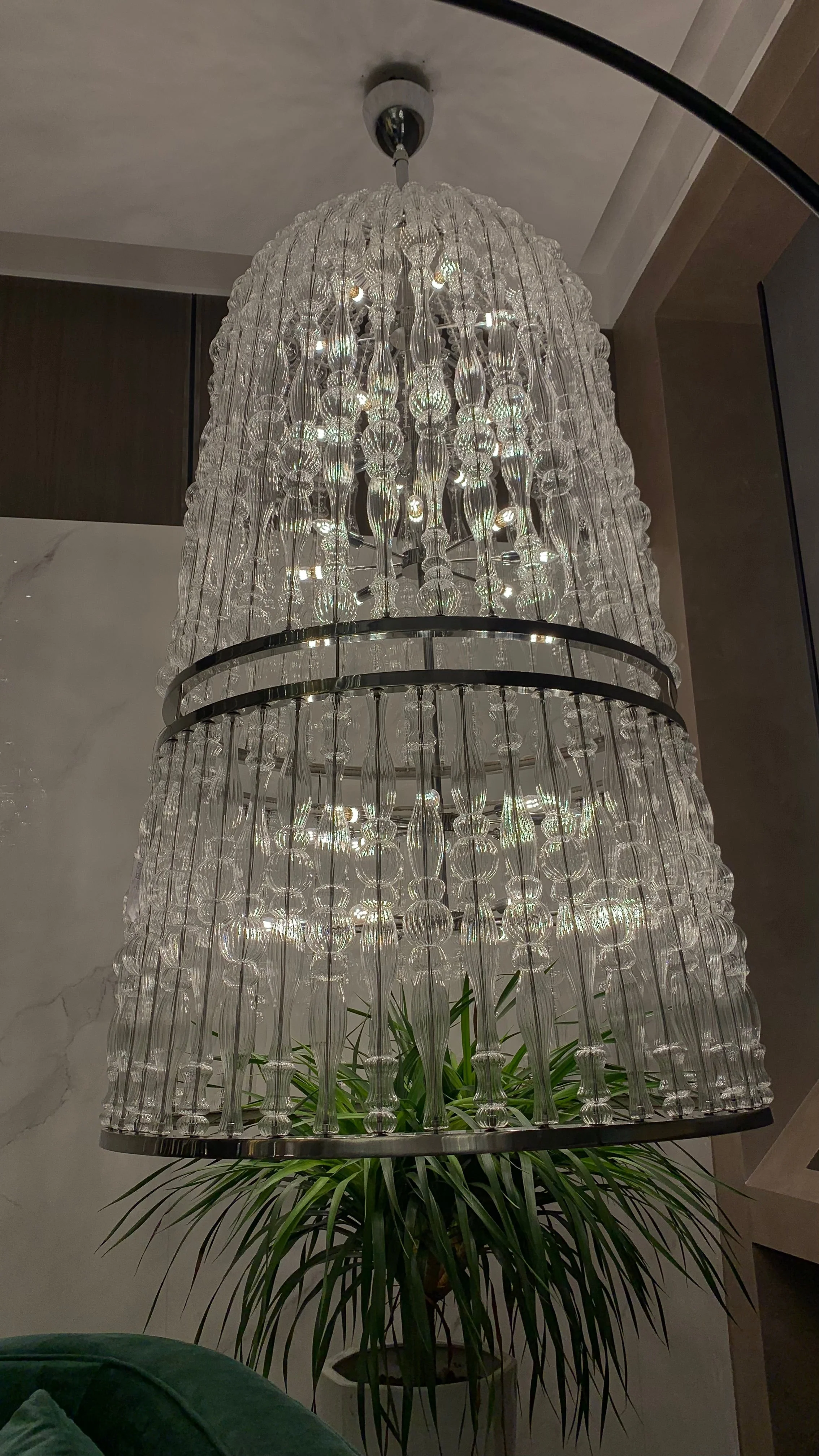 Creative Handmade Glass Cage Chandelier for Living Room/Dining Room/Staircase/Entryway/Foyer - Image 5