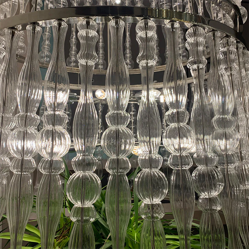 Creative Handmade Glass Cage Chandelier for Living Room/Dining Room/Staircase/Entryway/Foyer - Image 6