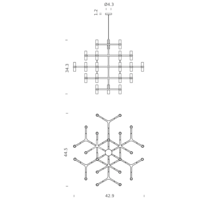 Tinted Vail Chandelier - Image 2