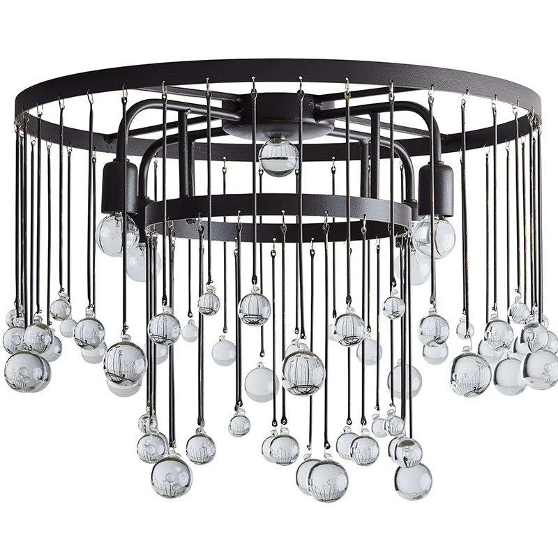 Aubrey Crystal Ball Flushmount Lamp - Image 10