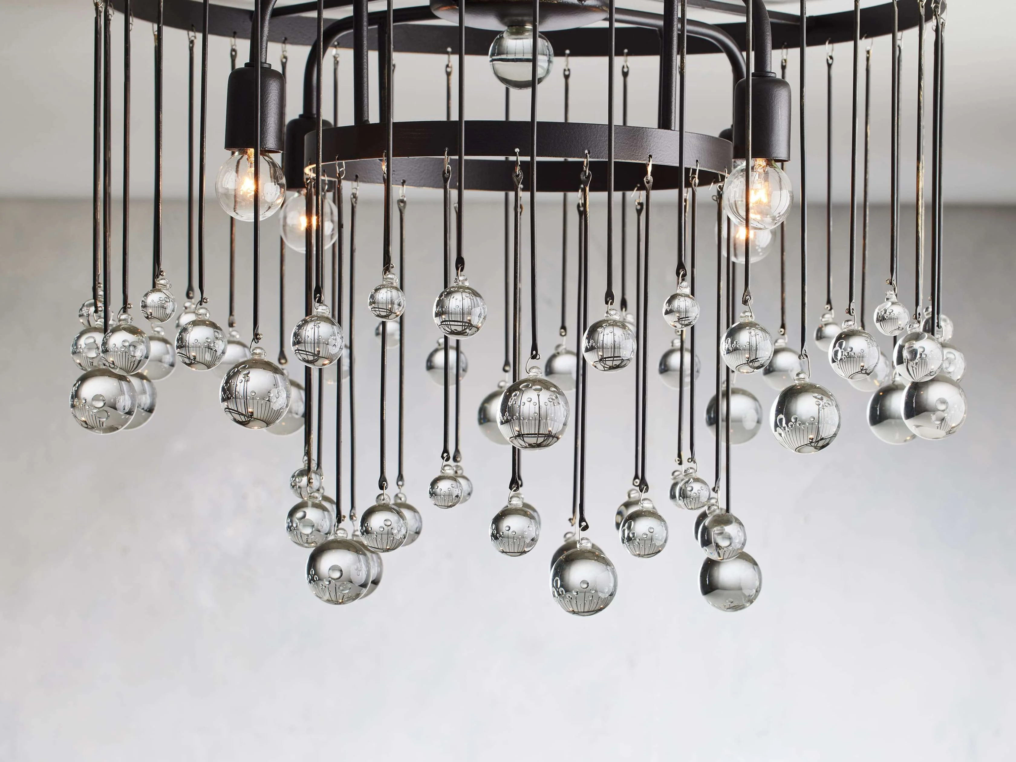 Aubrey Crystal Ball Flushmount Lamp - Image 11