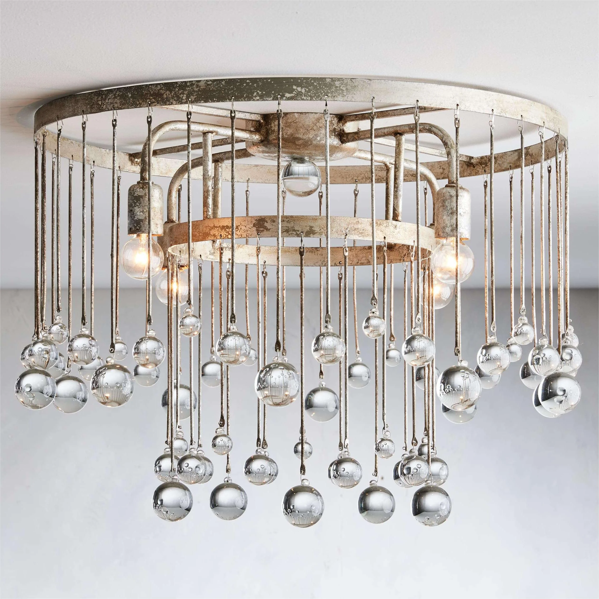 Aubrey Crystal Ball Flushmount Lamp - Image 12