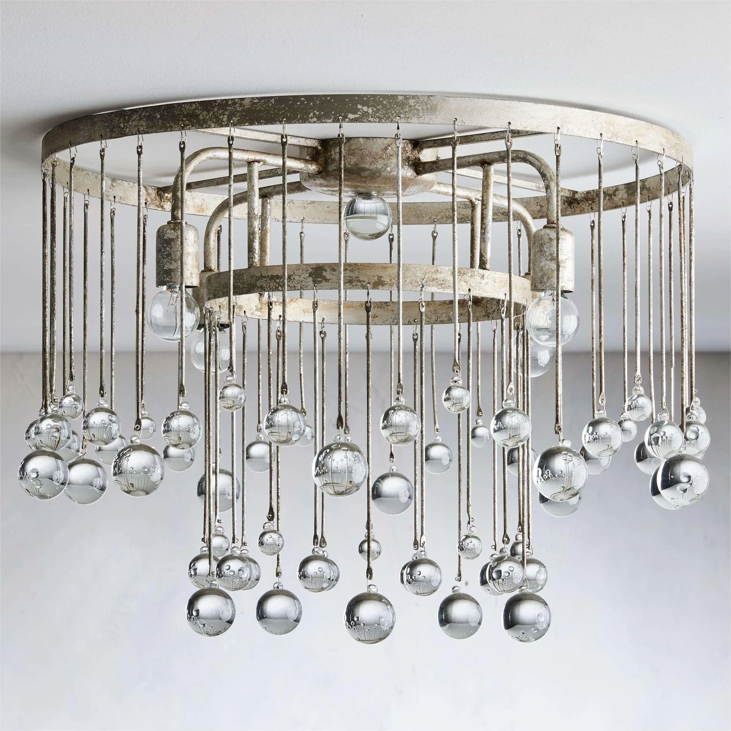 Aubrey Crystal Ball Flushmount Lamp - Image 14