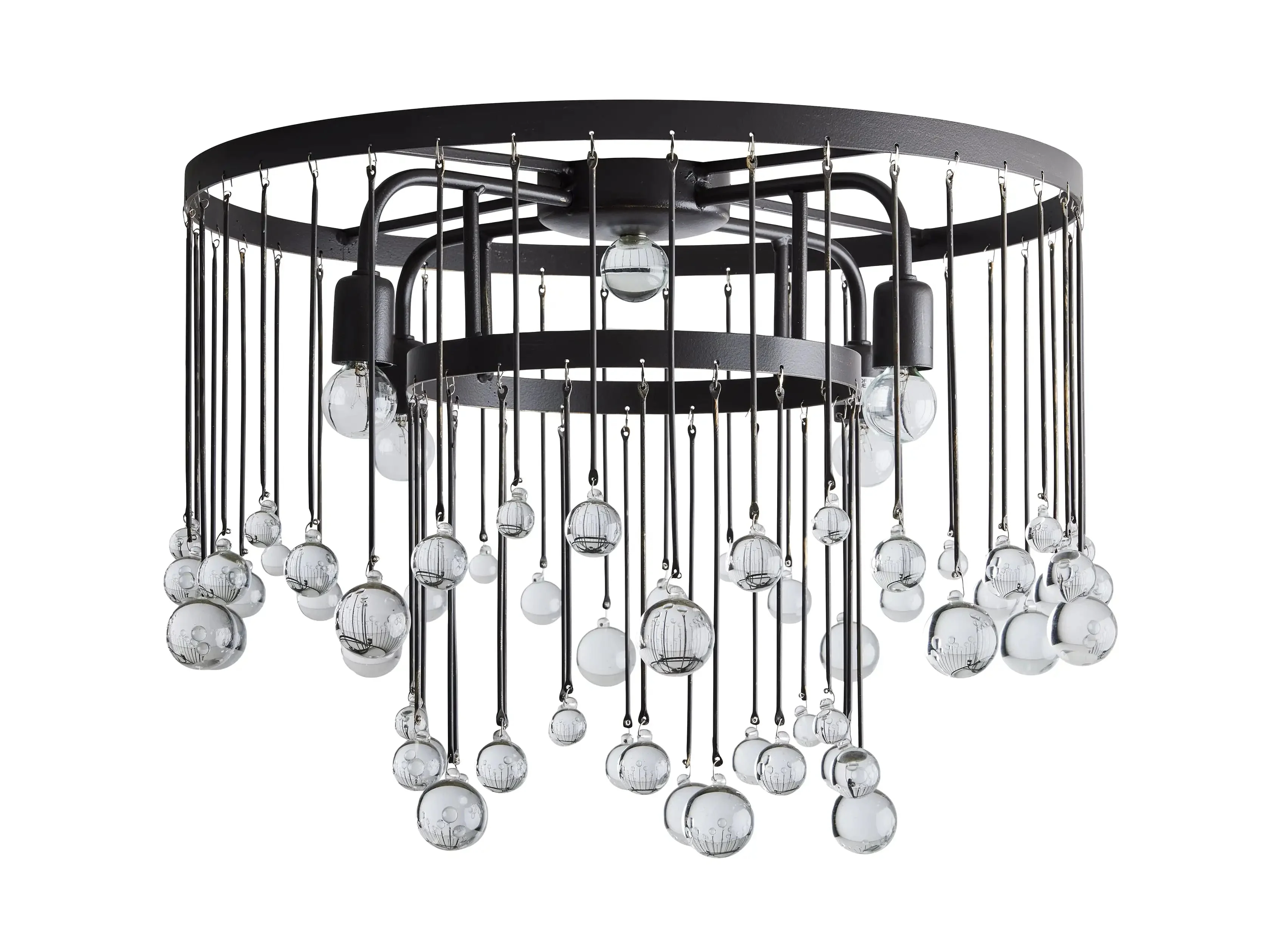 Aubrey Crystal Ball Flushmount Lamp - Image 4